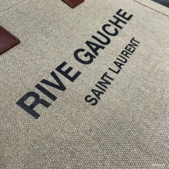 S RIVE SHOPPING GAUCHE IN AND LINEN YSL N BAG COTTON 0624